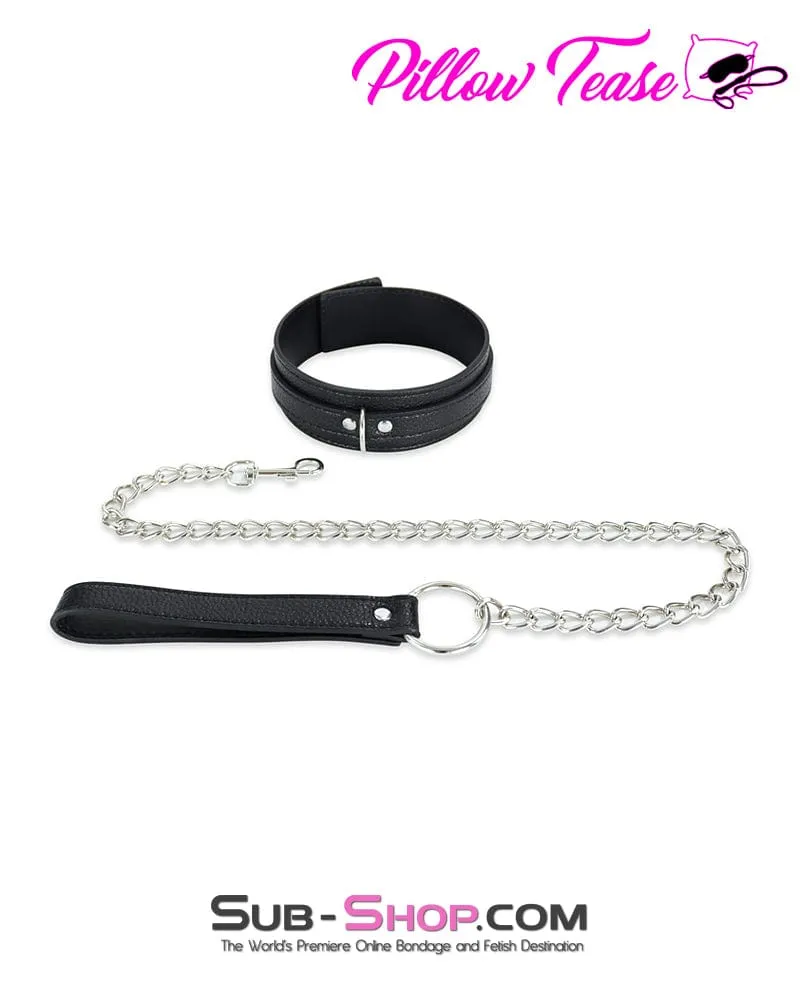 0639DL      Yes Sir Bondage Fantasy Collar with Leash Set