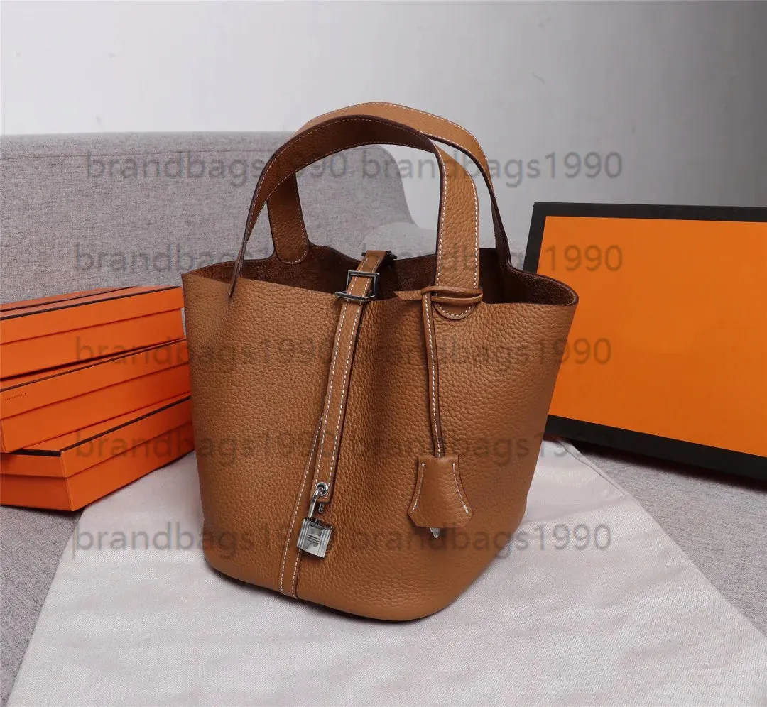 18CM 22CM Togo Designer Bag Lock Bag Women Totes Genuine leather Fashion Bags Handbag Shoulder bag Lady Factory wholesale