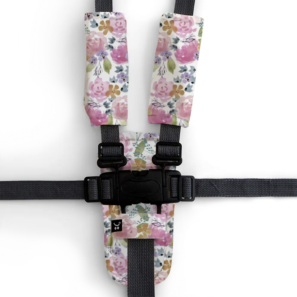 3 Piece Harness Cover Set - Floral Delight