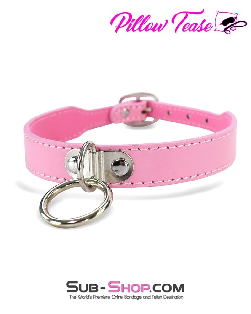 4703DL      Princess Pink Dainty Ring Bondage Collar