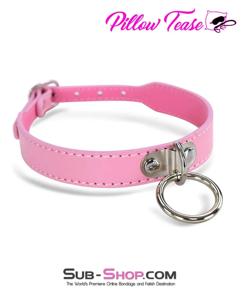 4703DL      Princess Pink Dainty Ring Bondage Collar