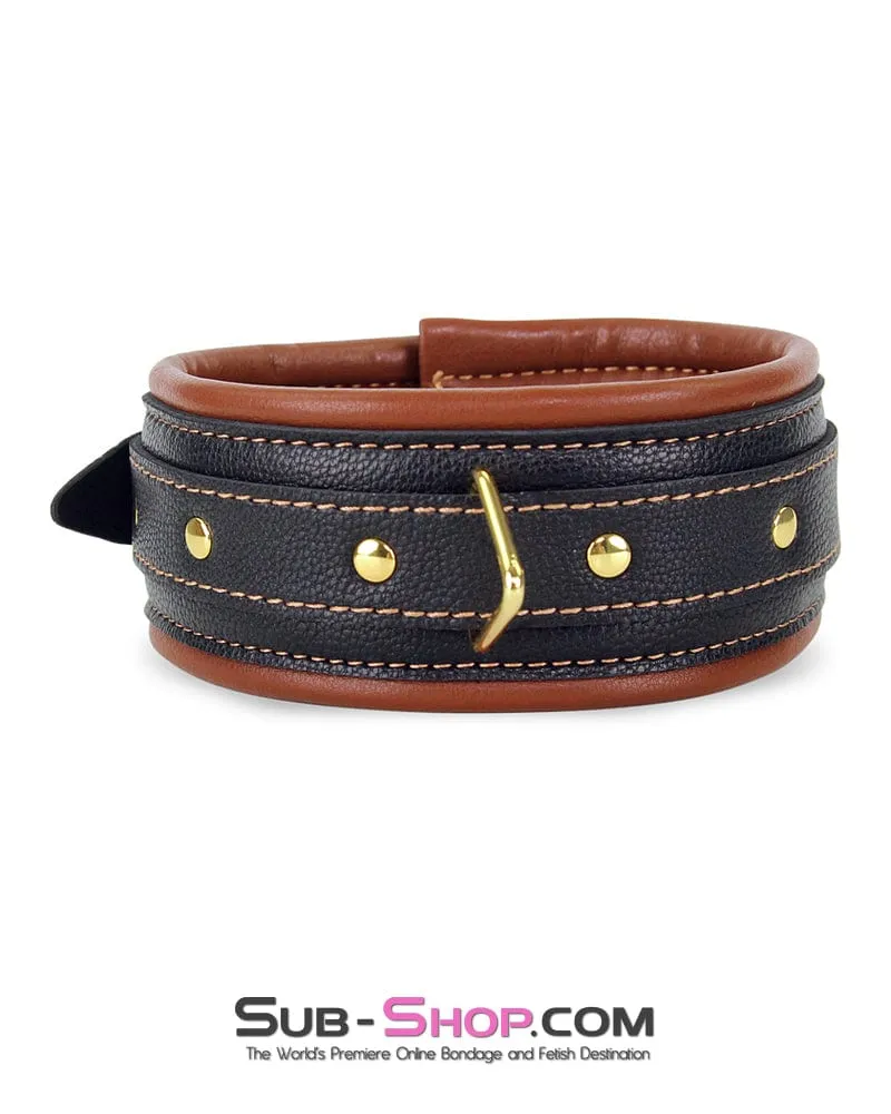 8920M      Cowgirl Gold Standard Heavy Padded Collar and Leash Set