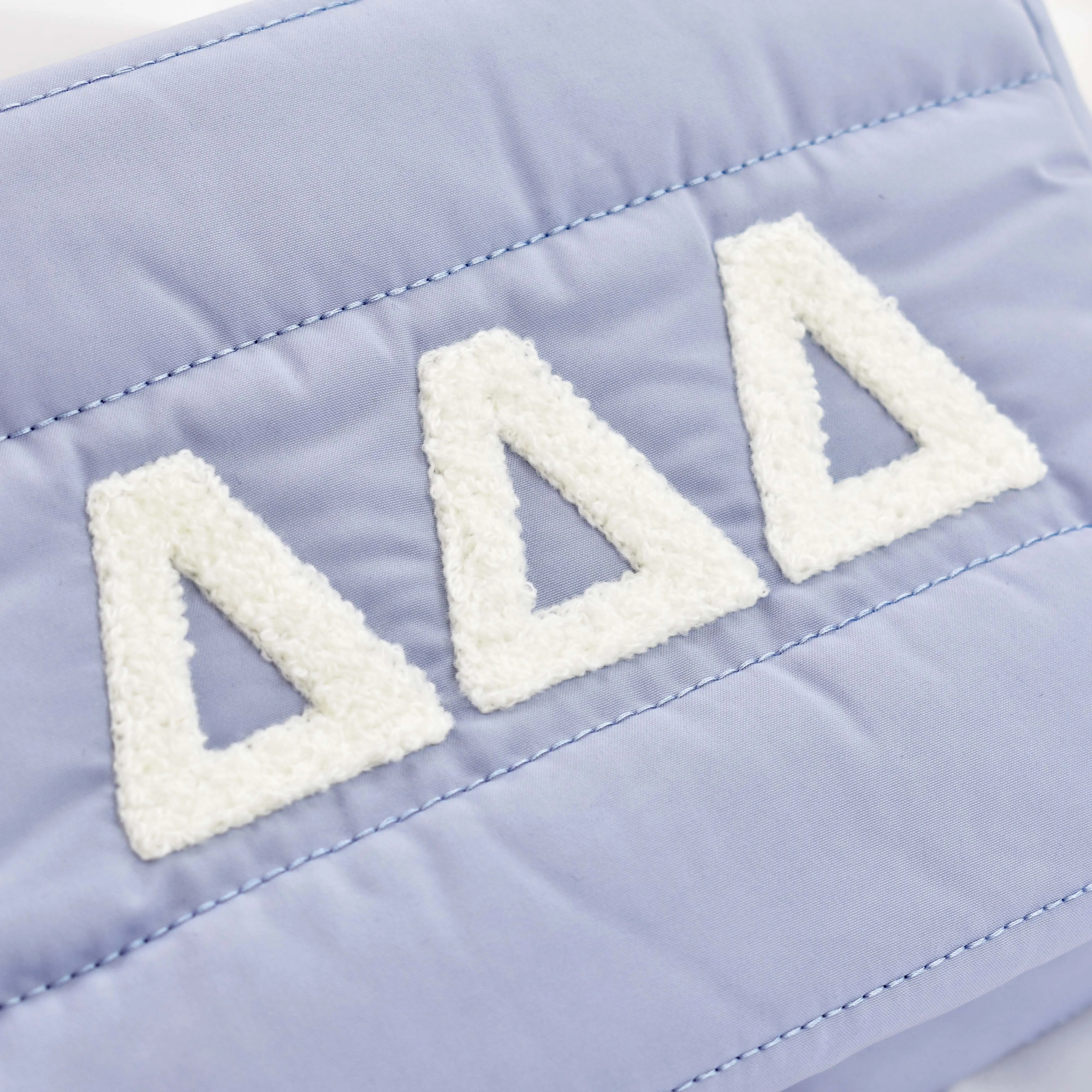 Alpha Sigma Alpha Makeup Bag - Puffer Style with Sorority Letters