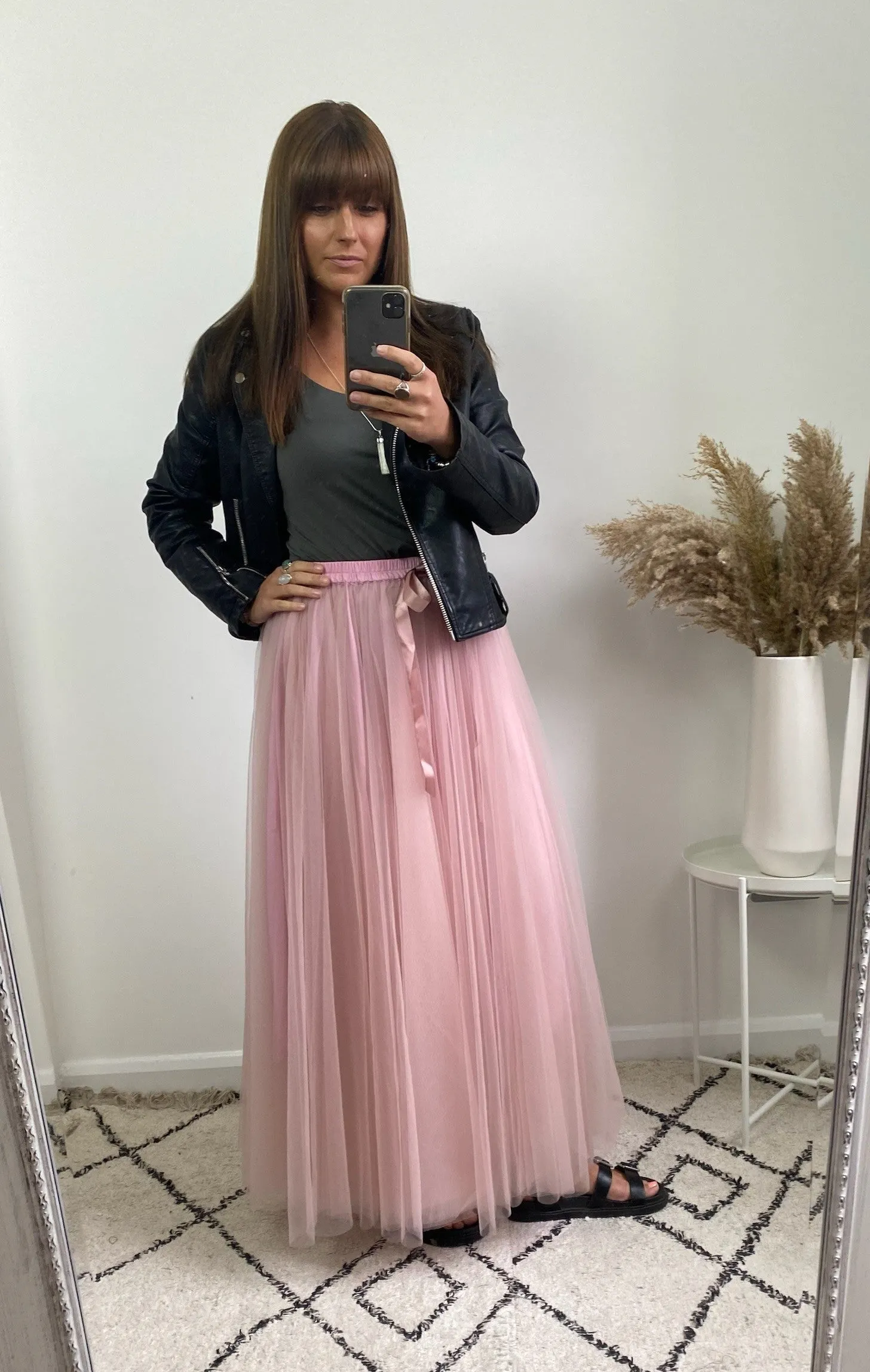 Antique Rose Maxi Tulle Skirt