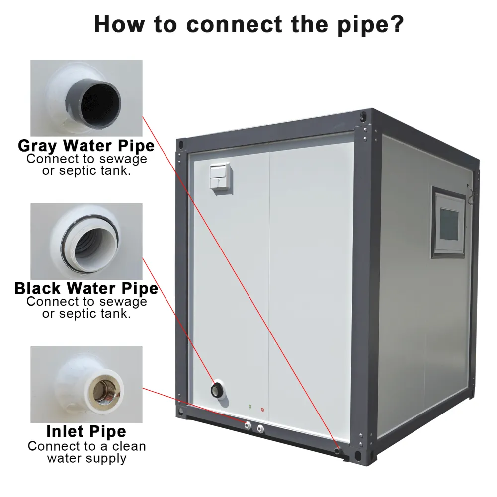 [AS-IS] Portable Restroom, Fan-shaped Door Shower