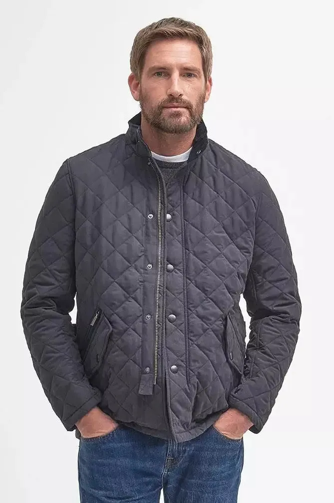 Barbour Quilted jacket-Shoveler-Dark Navy-MQU0784NY91