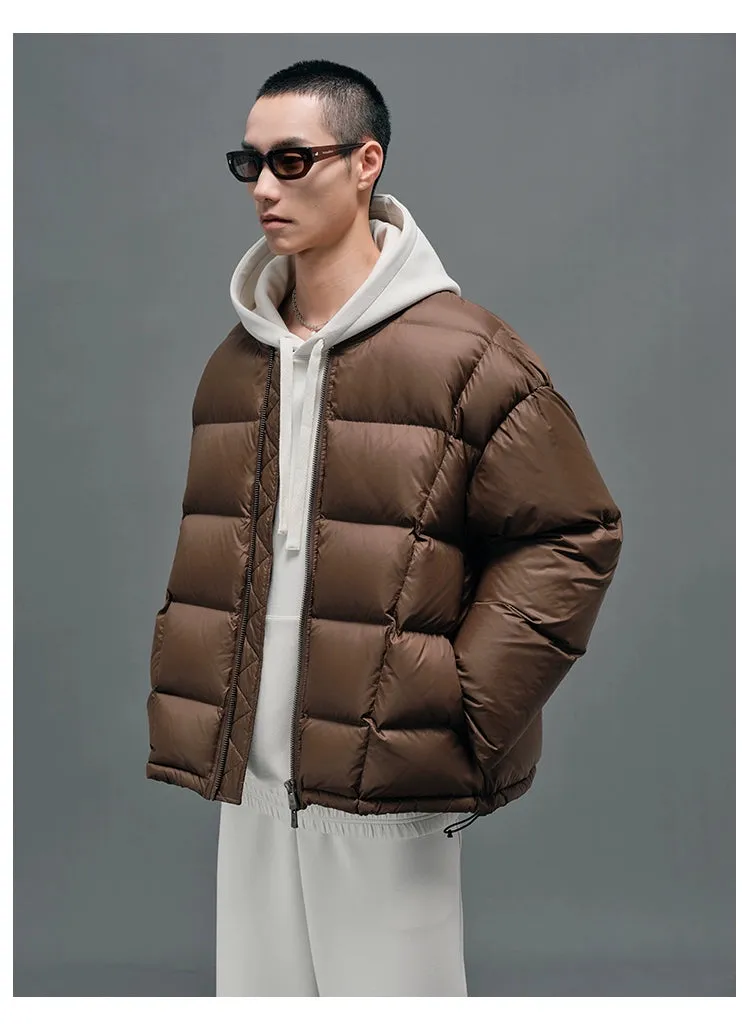 Baseball Collar Puffer Bomber Jacket