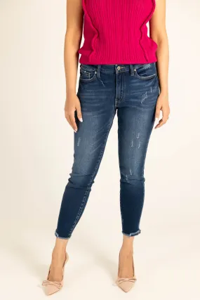 Beautiful Day Mid Rise Ankle Jeans