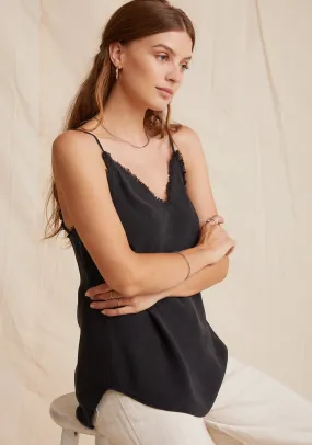 Bella Dahl - Frayed Cami in Vintage Black