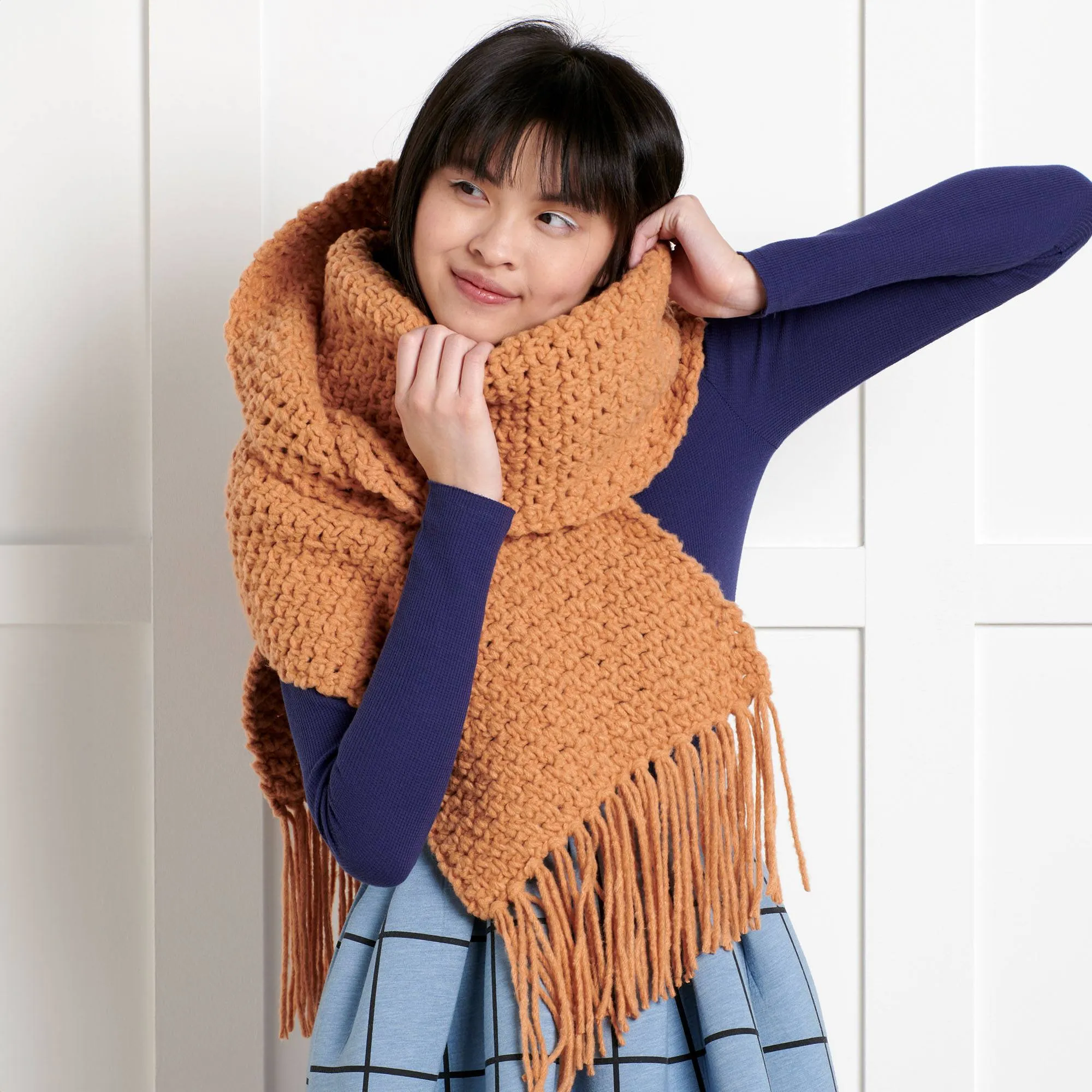 Bernat Cozy Wraps Crochet Scarf