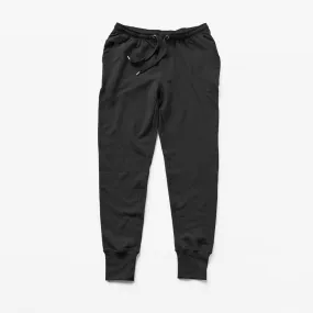 Black cotton joggers for Men