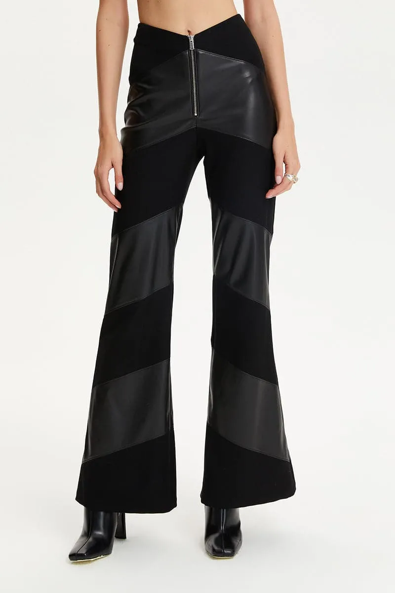 BLACK STRIPED PANTS