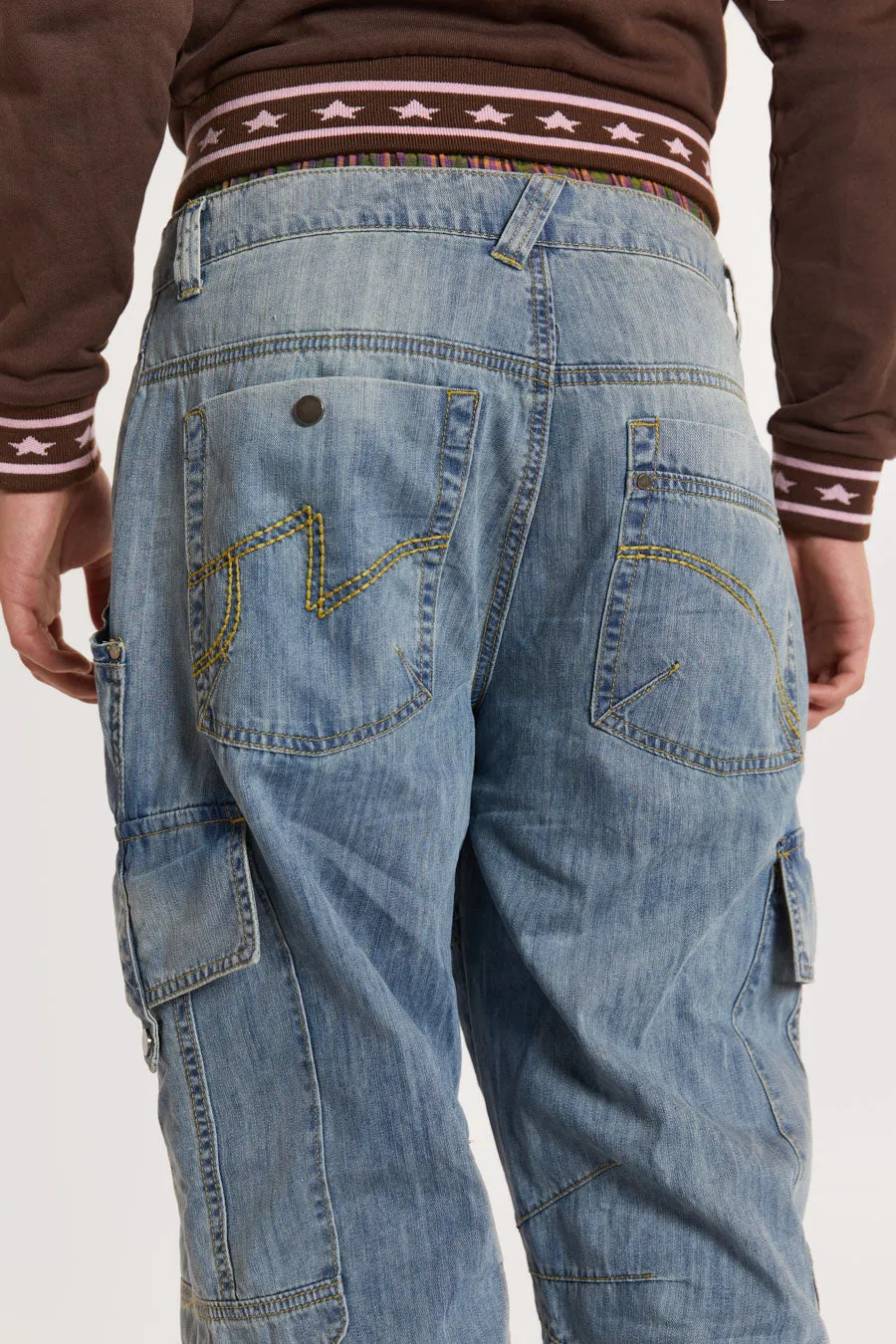 Blue Millennium Cargo Jeans