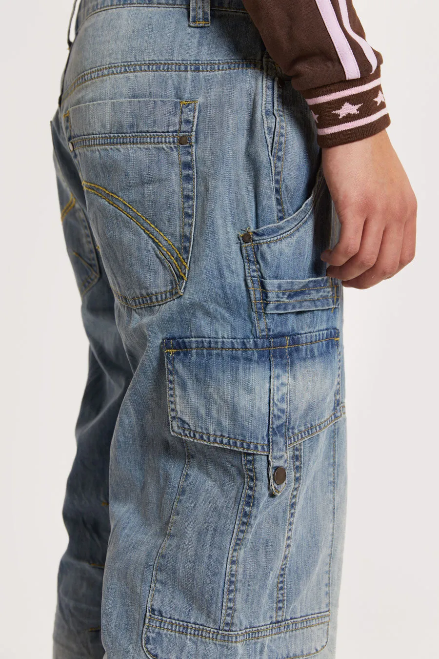 Blue Millennium Cargo Jeans