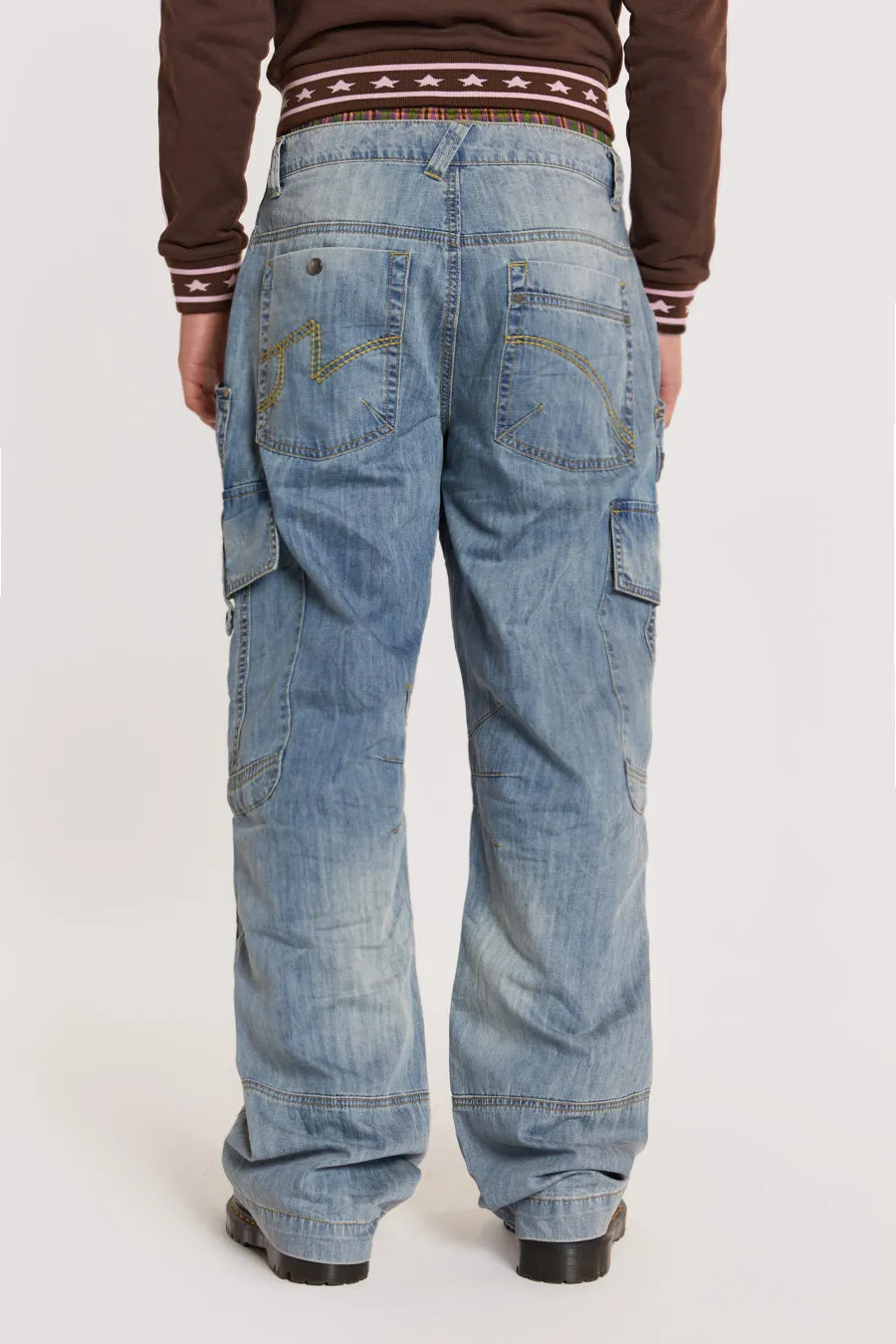 Blue Millennium Cargo Jeans