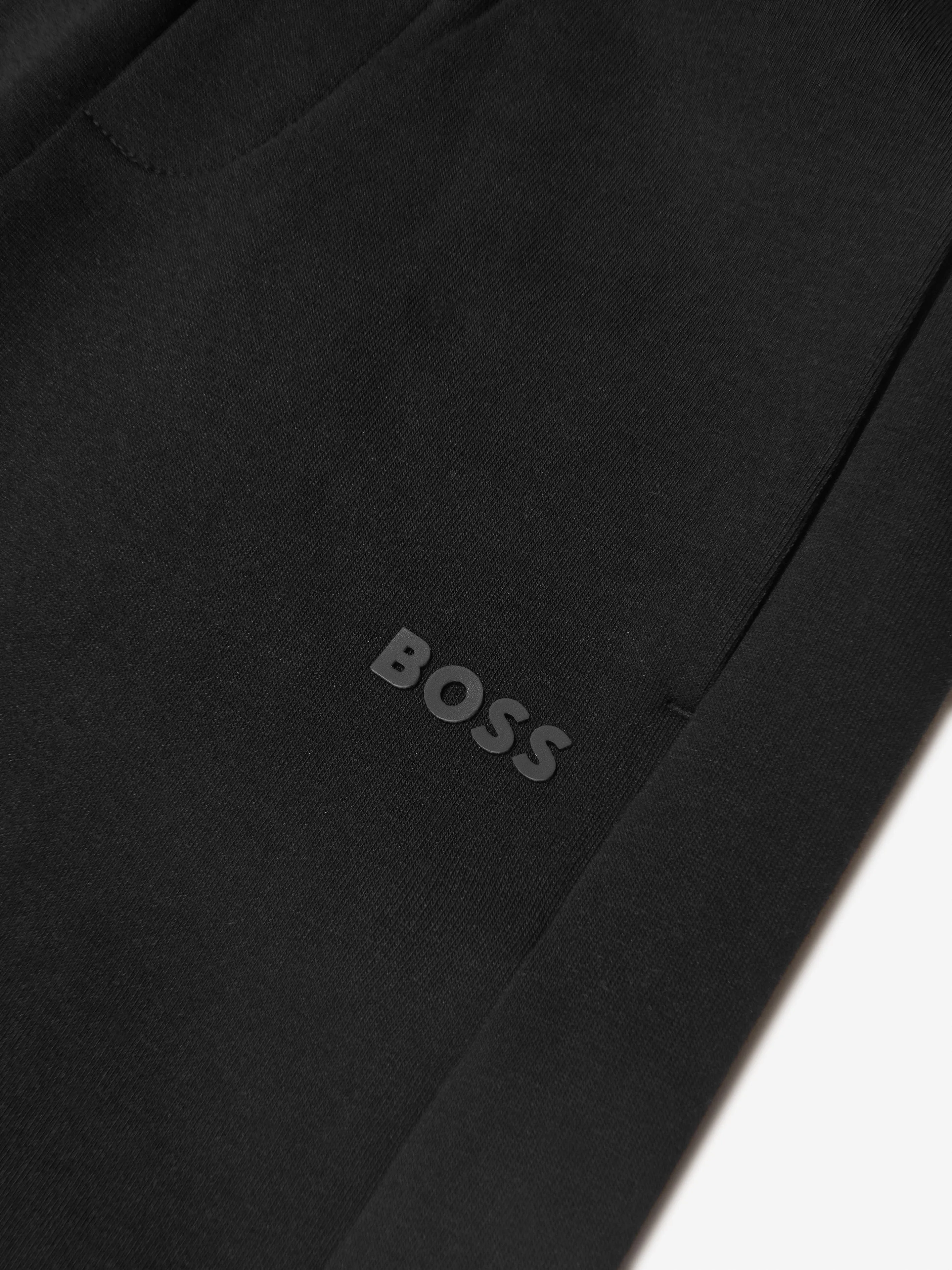 BOSS Boys Cotton Patterned Logo Print Joggers