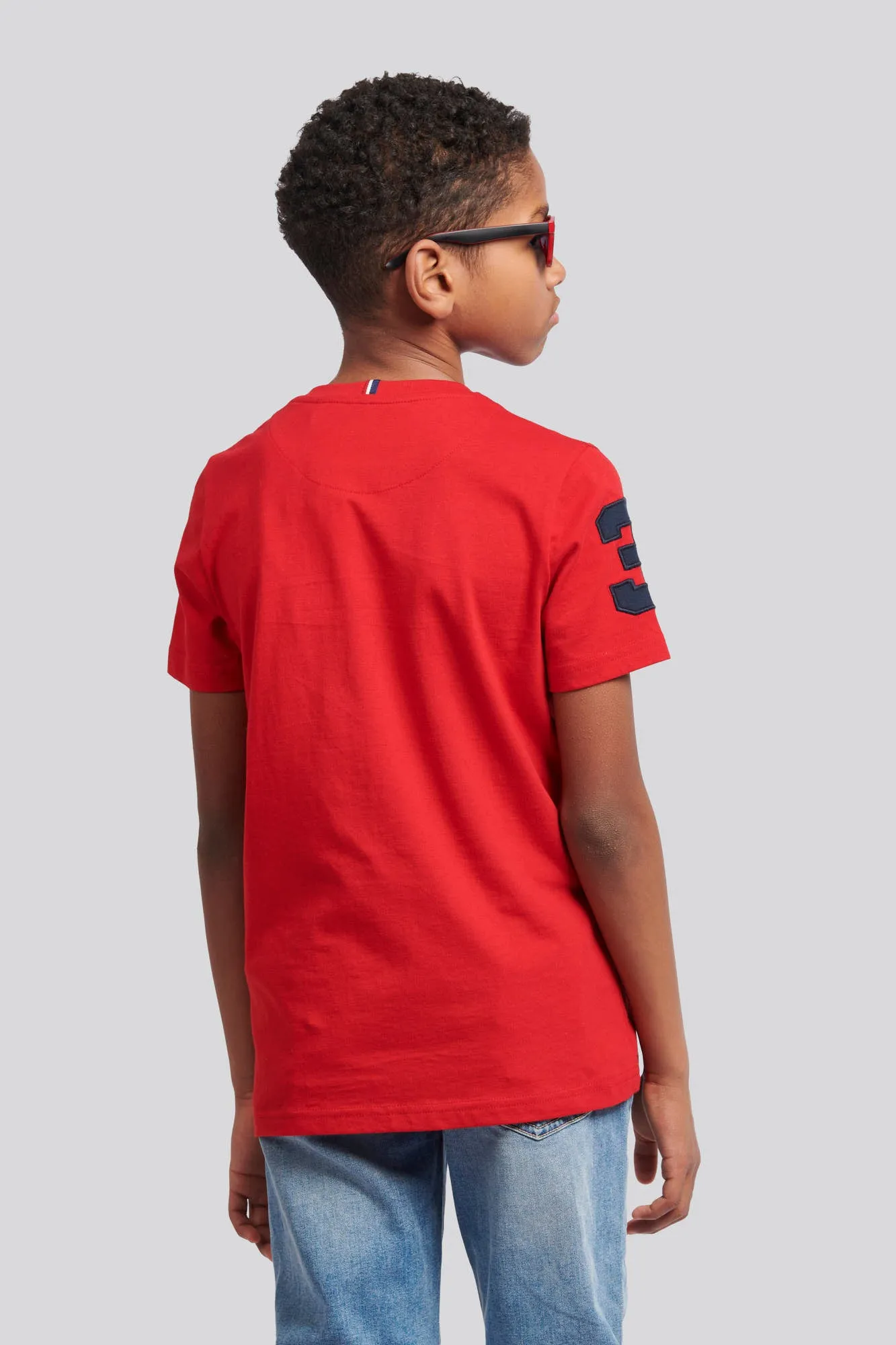 Boys Player 3 T-Shirt in Haute Red