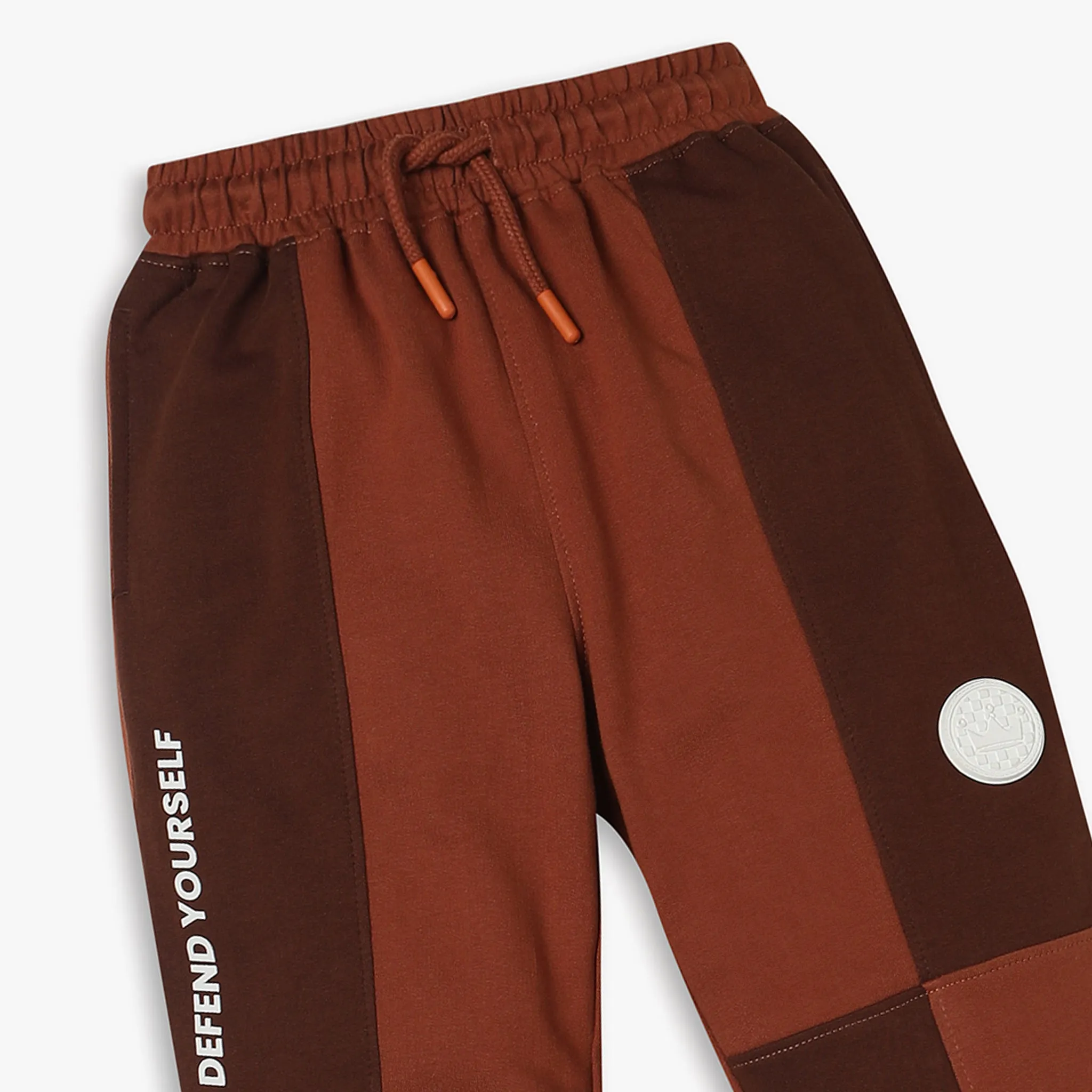 Boys Regular Fit Cut and Sew Joggers