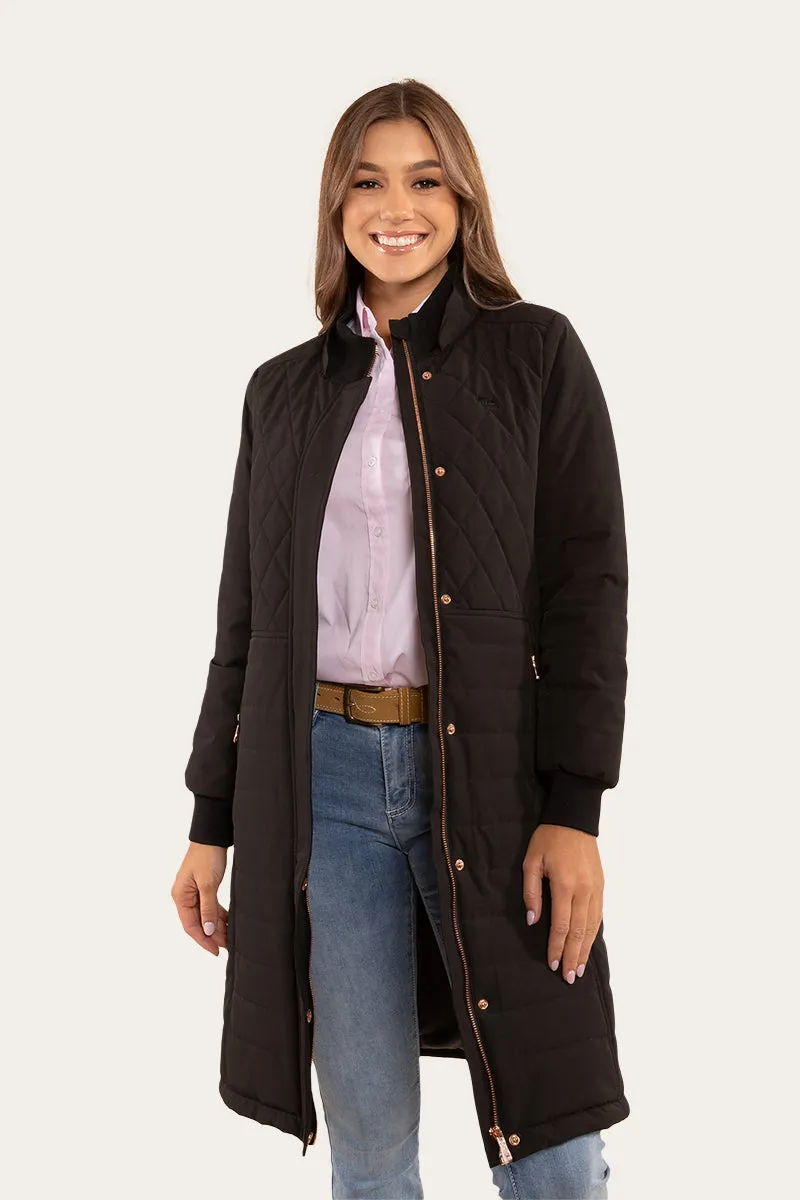 Brighton Womens Longline Puffer Jacket - Black