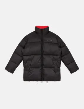 Calvin Klein Oversized Puffer Jacket - Black/Racing Red