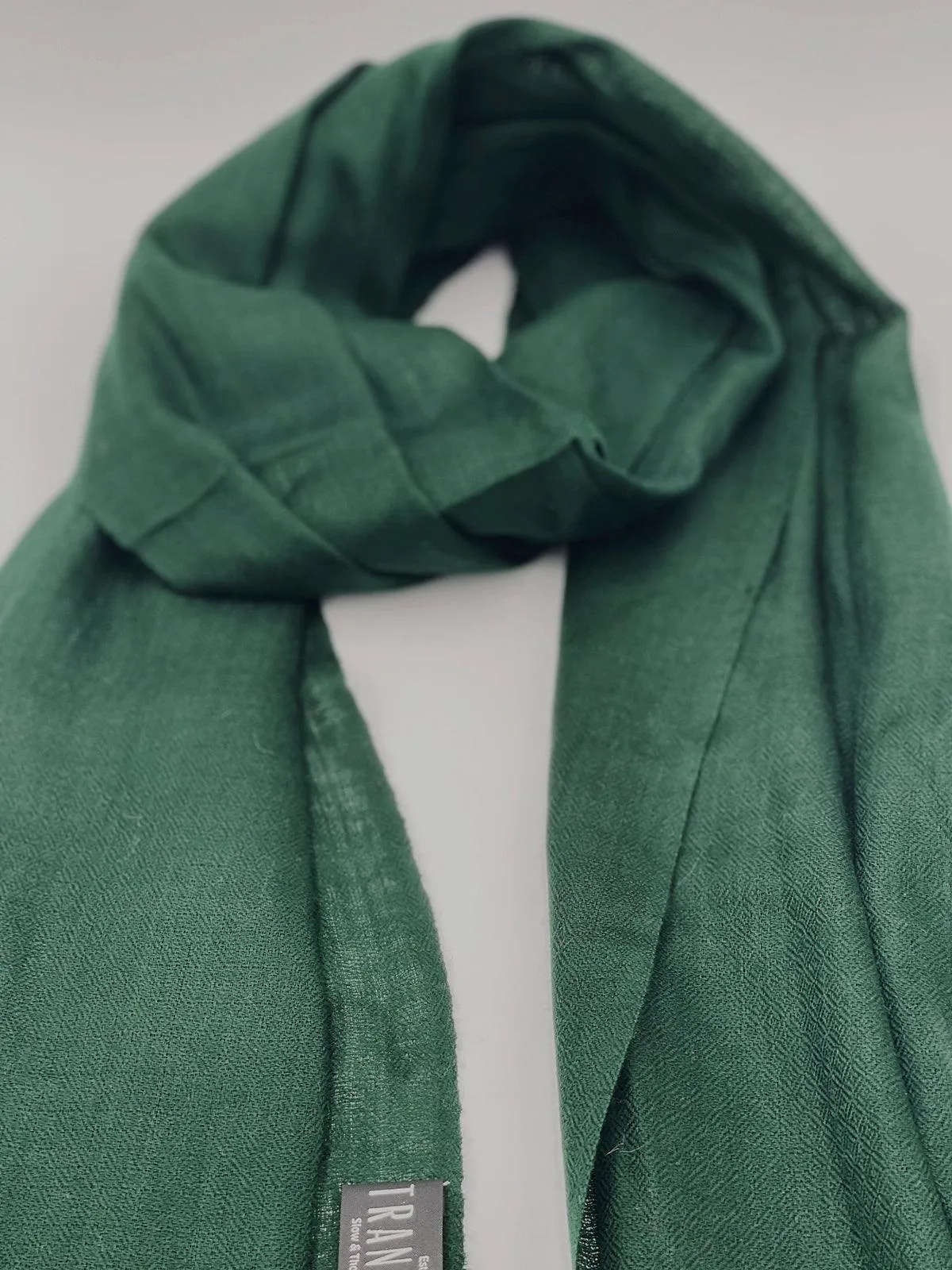 Cashmere Scarf - FOREST GREEN