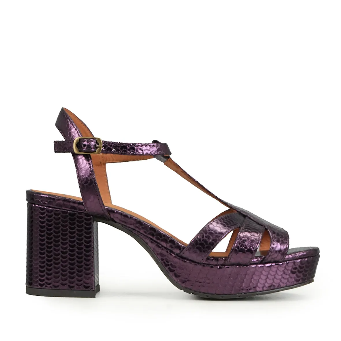 Charlie Metallic Plum