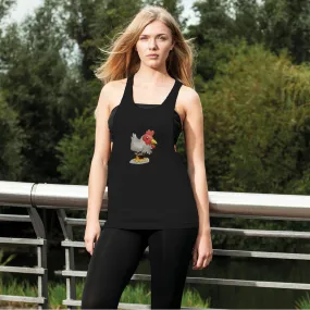 Chicken Women's Loose Racerback Tank Top