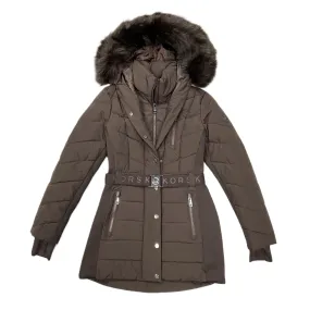 Coat Puffer & Quilted By Michael By Michael Kors In Brown, Size: S