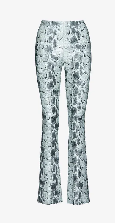 Commando Faux Leather Animal Flare Legging