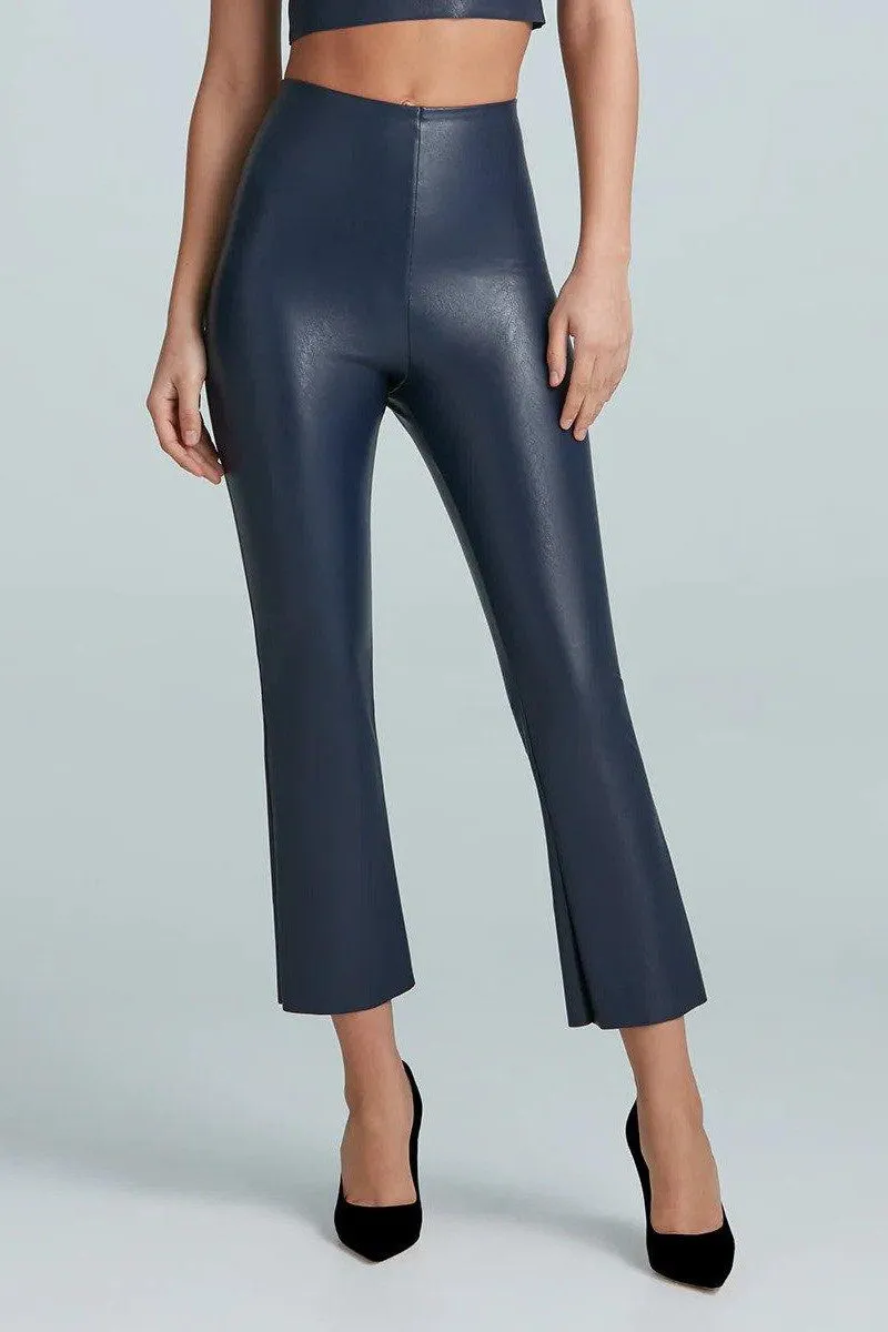 Commando - Faux Leather  Crop Flared Legging