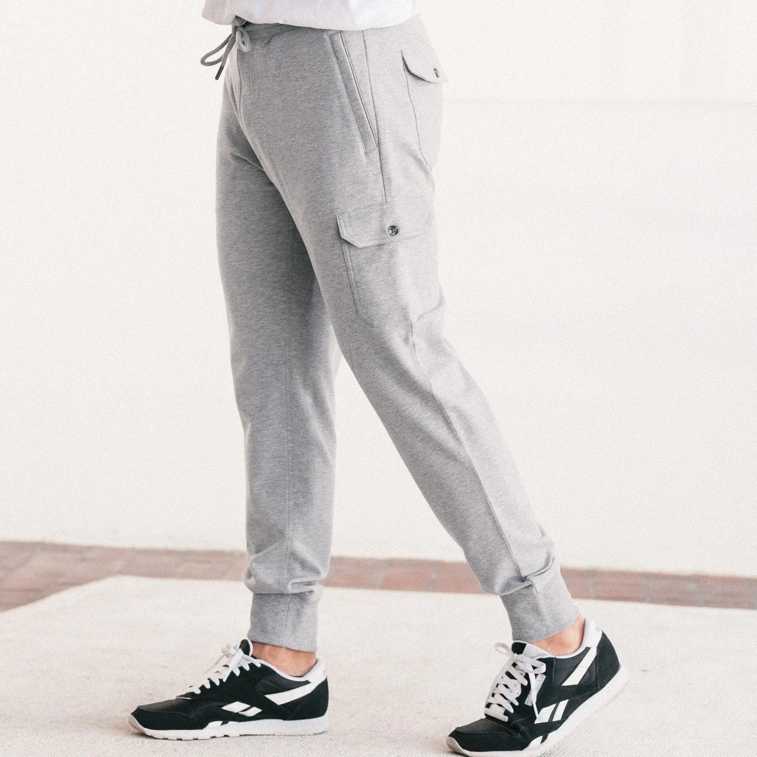 Constructor Joggers –  Granite Gray Cotton French Terry