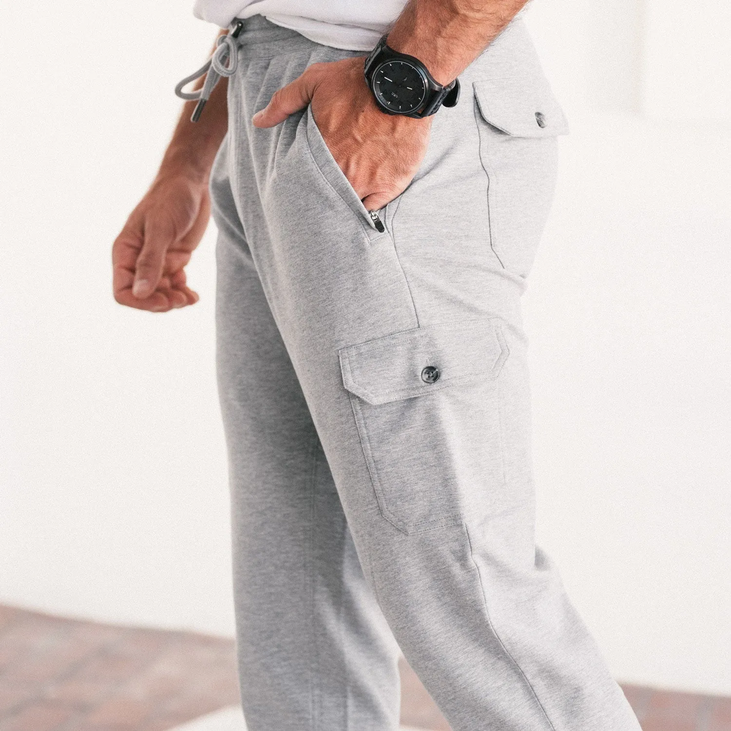 Constructor Joggers –  Granite Gray Cotton French Terry