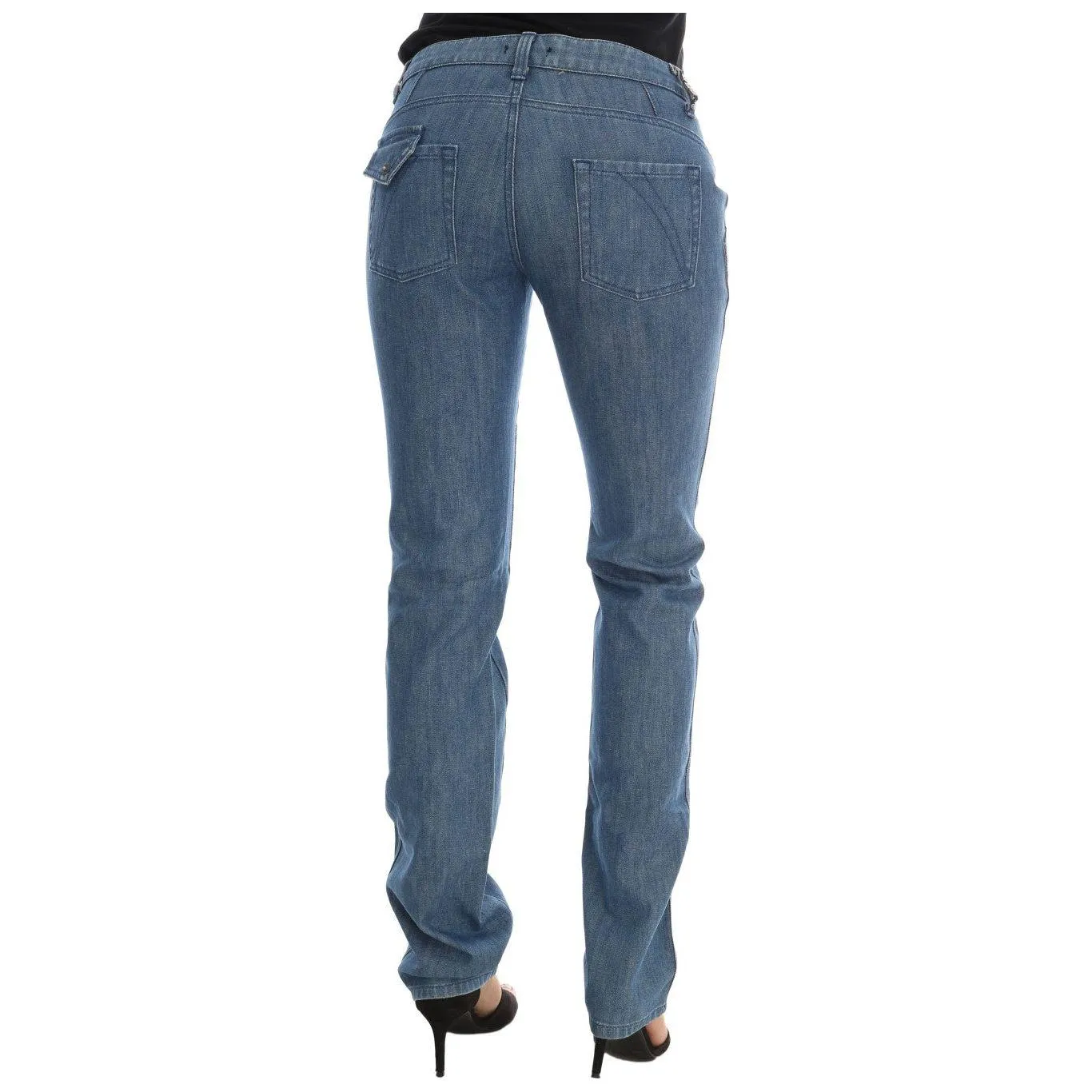 Costume National Super Slim Blue Wash Cotton Jeans