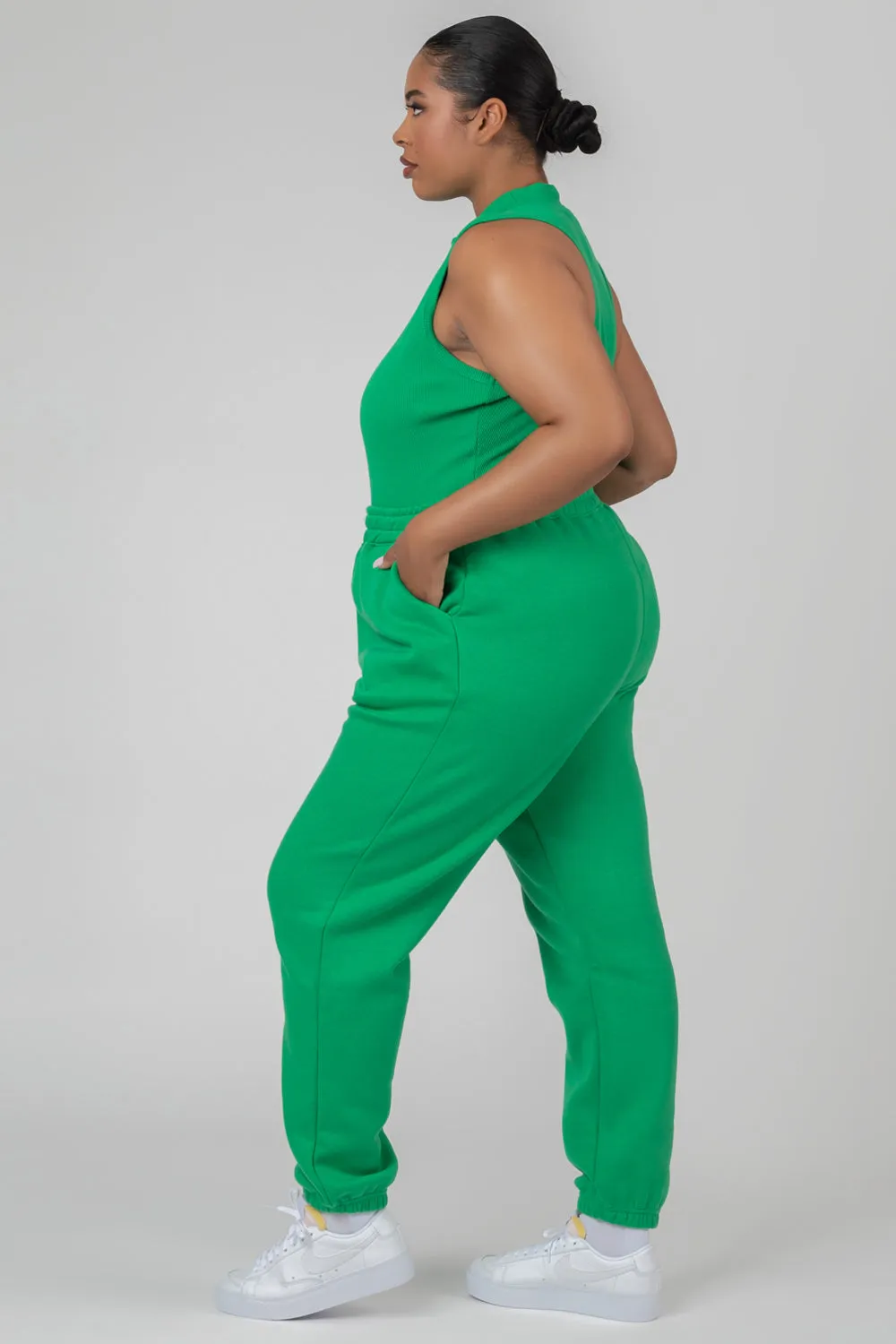 Curve 90S Oversized Joggers Green