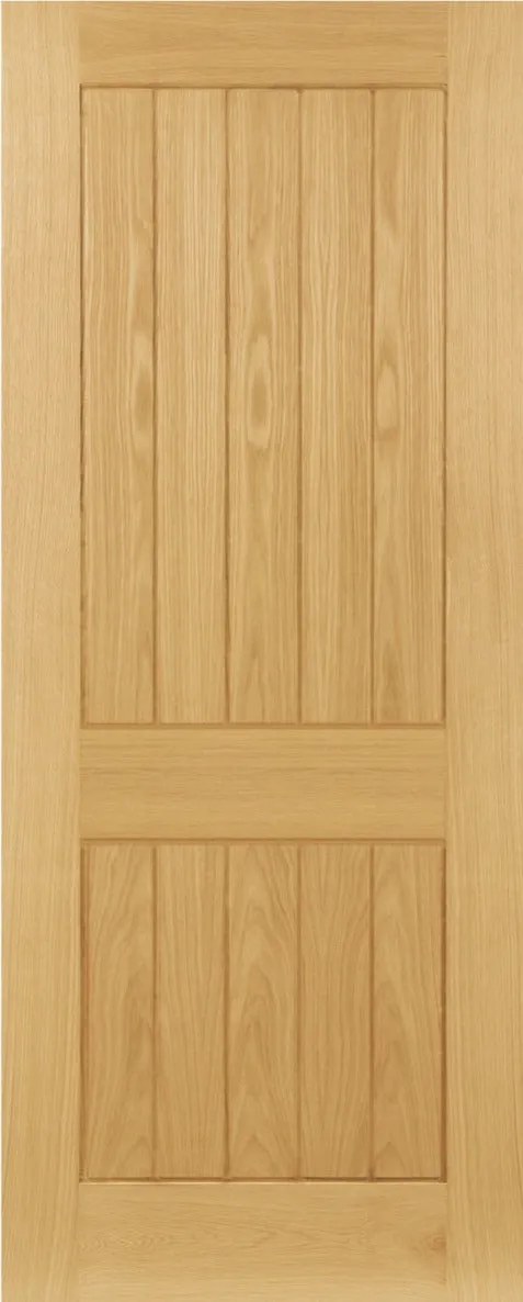 Deanta Ely Oak 2 Panel Pre-Finished FD30 PAS24 Fire Door Set