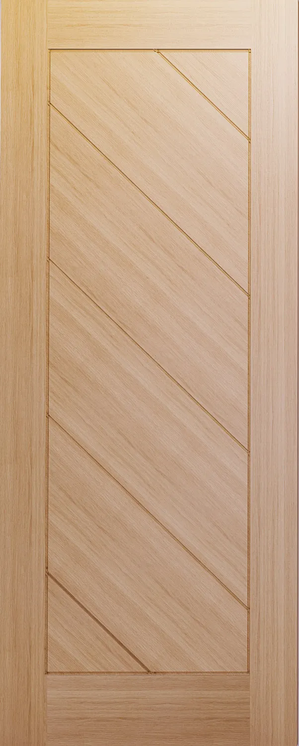 Deanta Torino Oak Pre-Finished FD30 PAS24 Fire Door Set