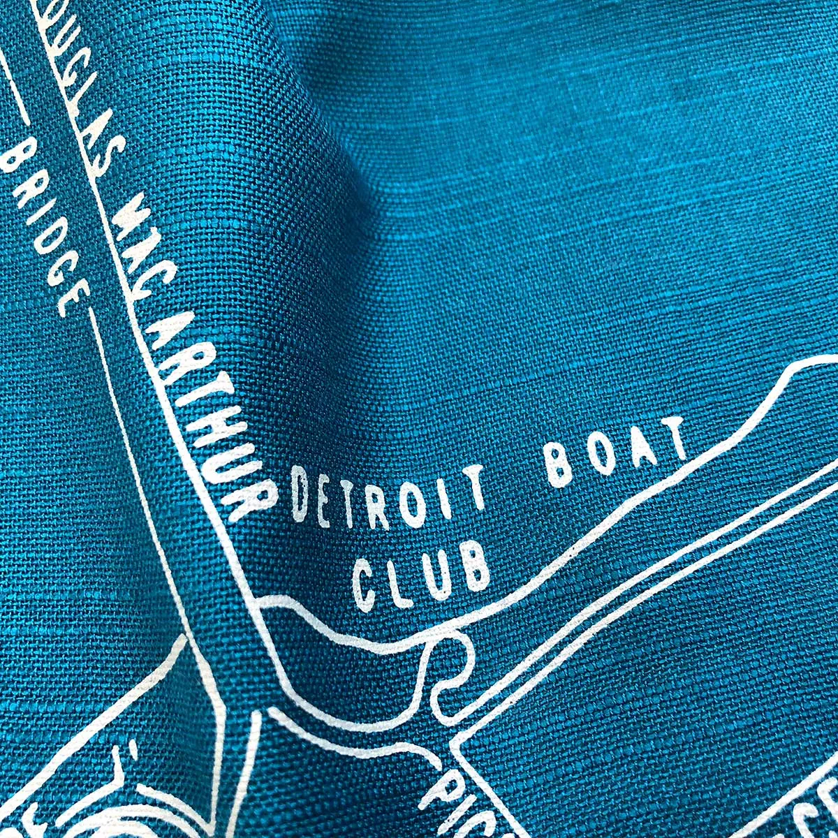 Detroit Map Scarf, Belle Isle Bamboo Pashmina