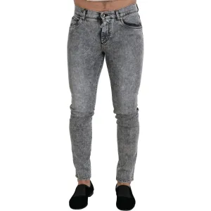 Dolce & Gabbana Chic Slim Fit Gray Denim