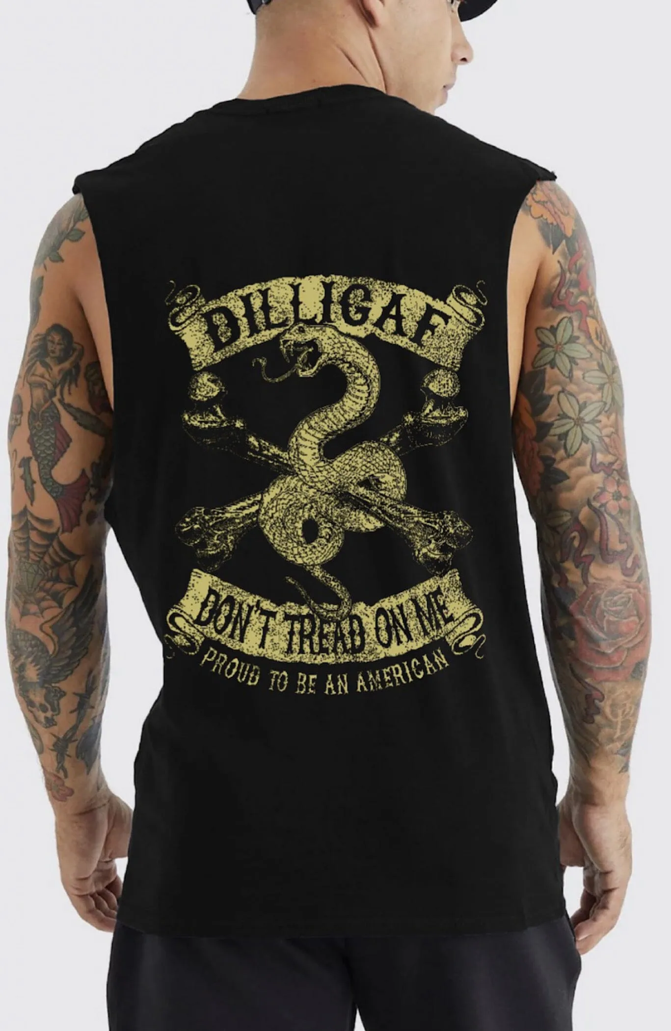 Don't Tread Tan Snake Muscle shirt