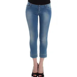 Ermanno Scervino Chic Blue Capri Jeans for Elegant Summers