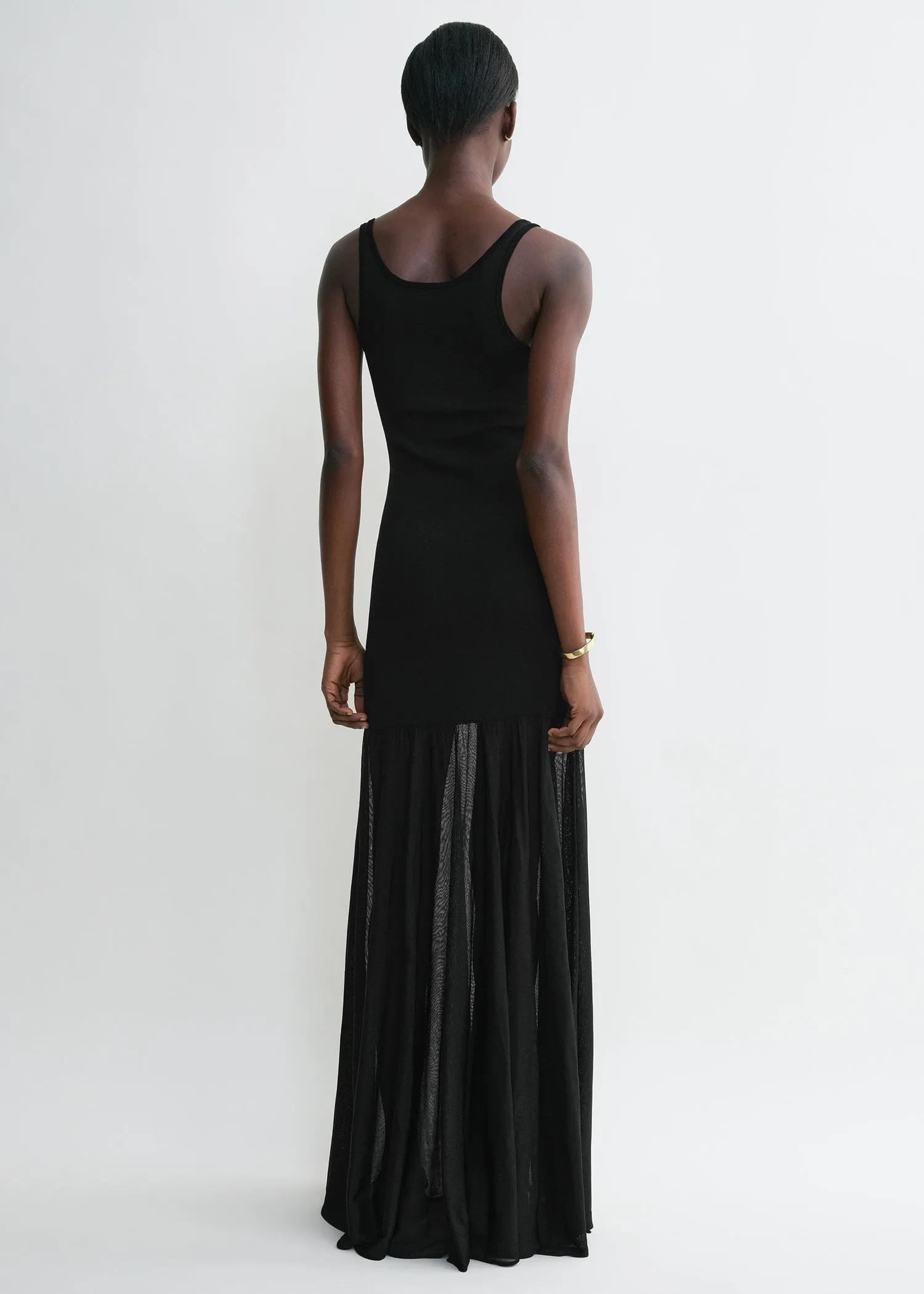 Evening tank dress black