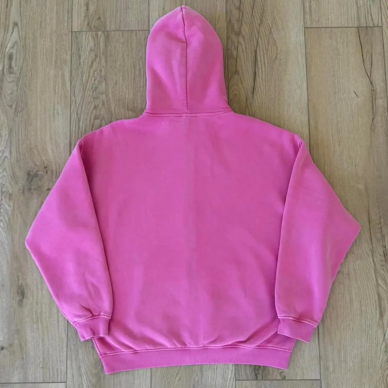 Faded Pink Double Zip Up Hoodie