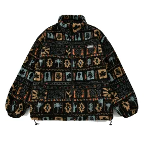 Faire Echo Ethnic Fleece Cotton Coat