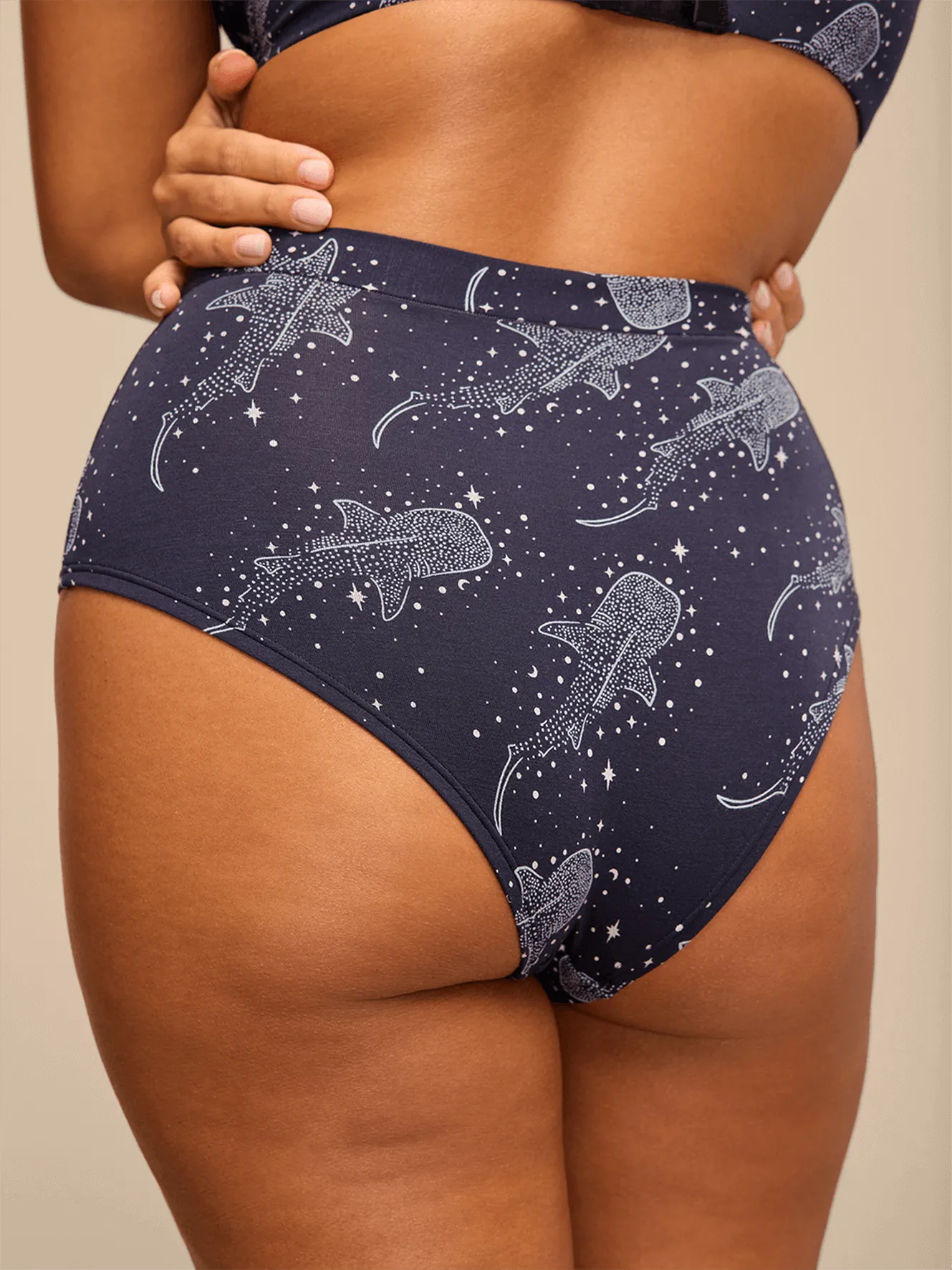 FeelFree High-Waisted Cheeky | Starry Sharks