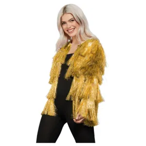 Fever Tinsel Festival Jacket, Gold