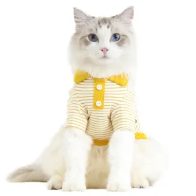 Fir Striped Pet Spring/Summer Dog Clothes Cat Clothing