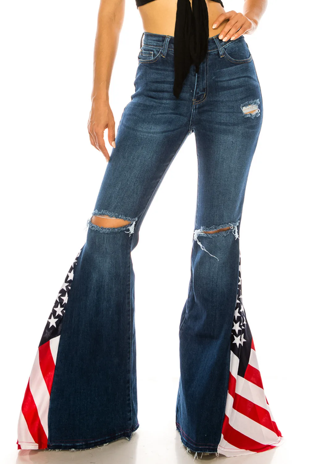 FLAG BELL BOTTOM FLARE PANTS