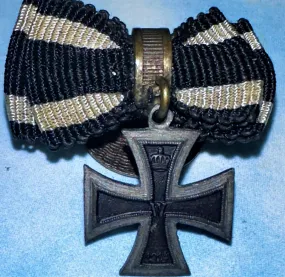 German 1914 Iron Cross 2nd Class Boutonniere