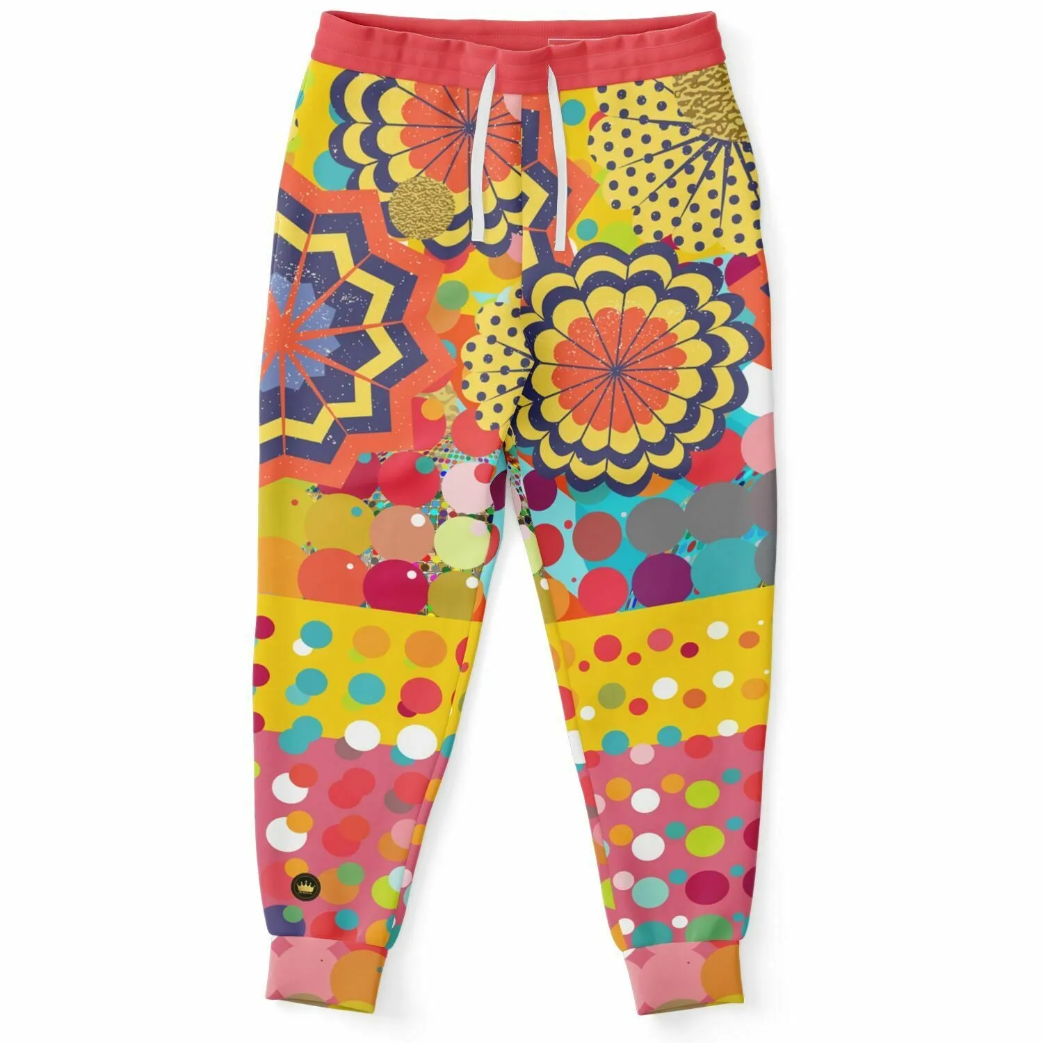 Gold Dial Dots Sunsplash Eco-Poly Unisex Joggers