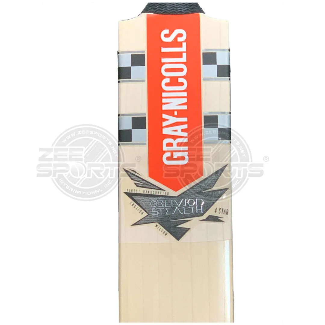 Gray Nicolls Cricket Bat Oblivion Stealth 4-Star Handcrafted